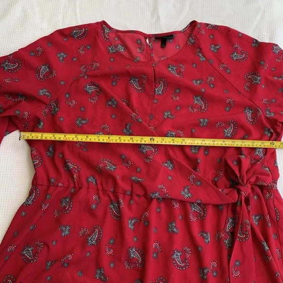 Lane Bryant soft paisley top/blouse short sleeves size 24 - Picture 10 of 13